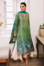 Emerald Chunri - Lawn Suit with Pleated Bottoms | Ready To Wear