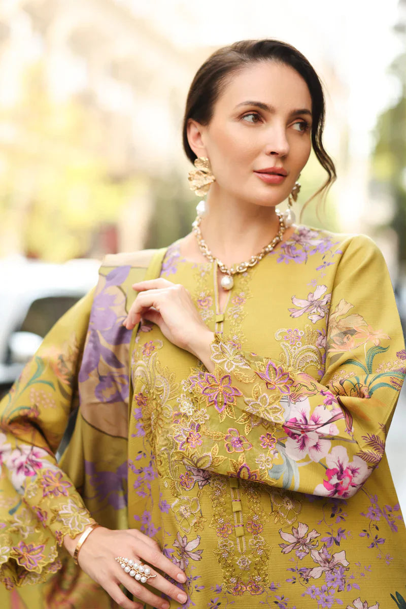 Citrine Flora - Embroidered Lawn Suit | Ready To Wear