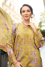 Citrine Flora - Embroidered Lawn Suit | Ready To Wear