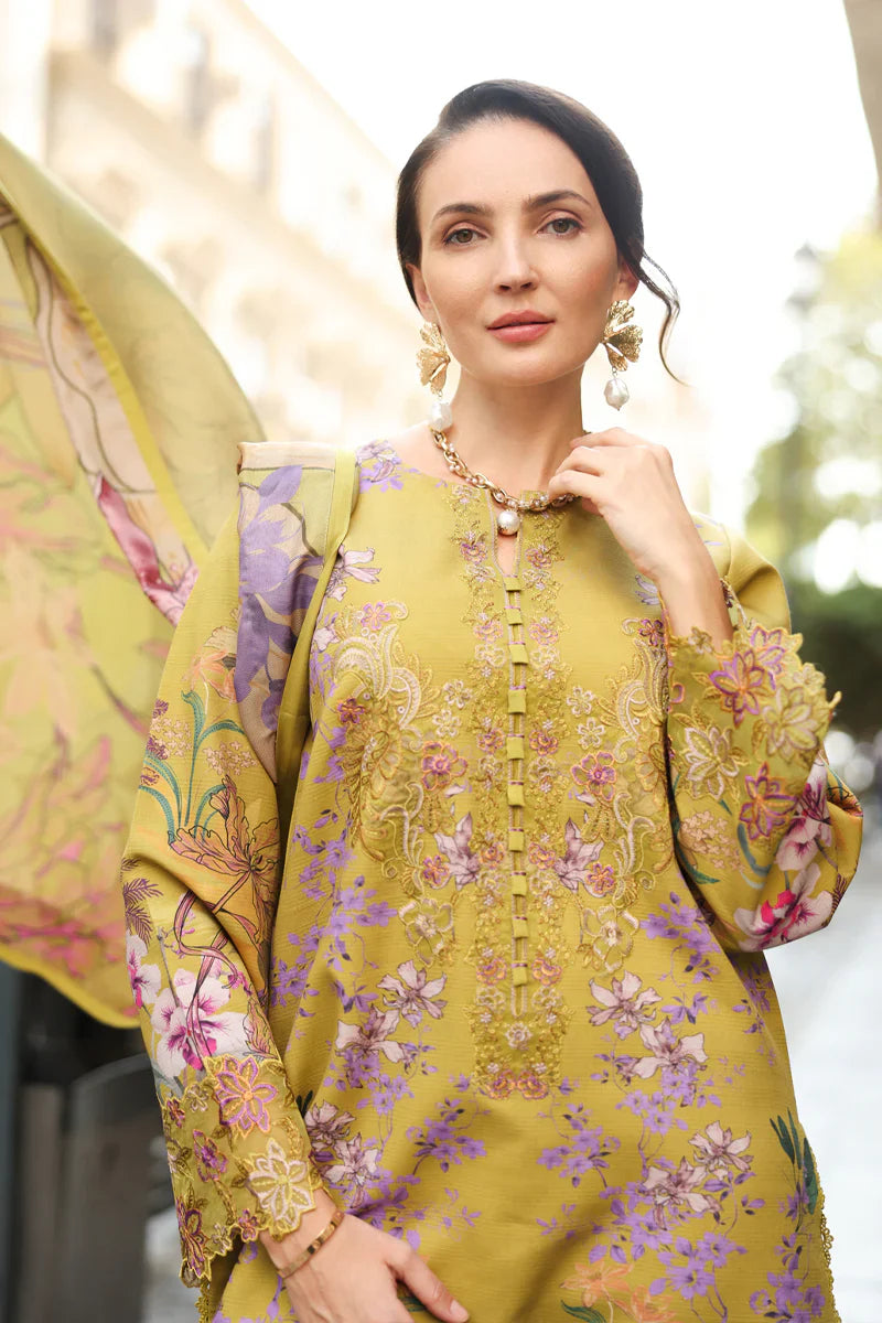 Citrine Flora - Embroidered Lawn Suit | Ready To Wear