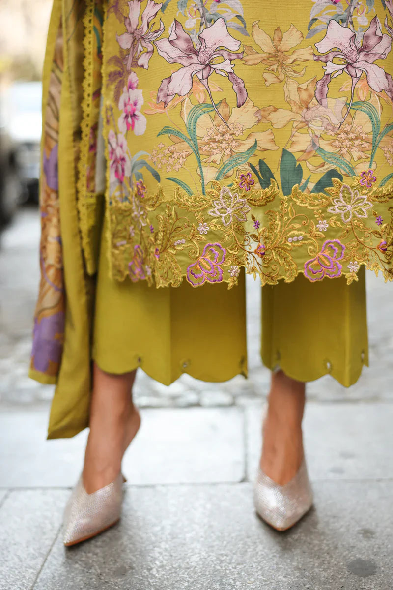 Citrine Flora - Embroidered Lawn Suit | Ready To Wear