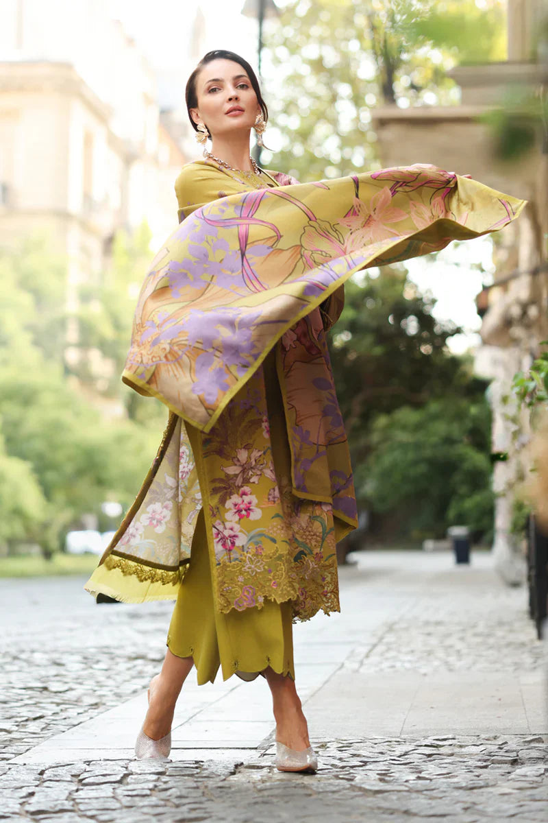 Citrine Flora - Embroidered Lawn Suit | Ready To Wear