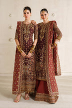 03-Piece Lawn Suit With Fully Embroidery - Ready To Wear