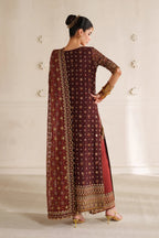 03-Piece Lawn Suit With Fully Embroidery - Ready To Wear