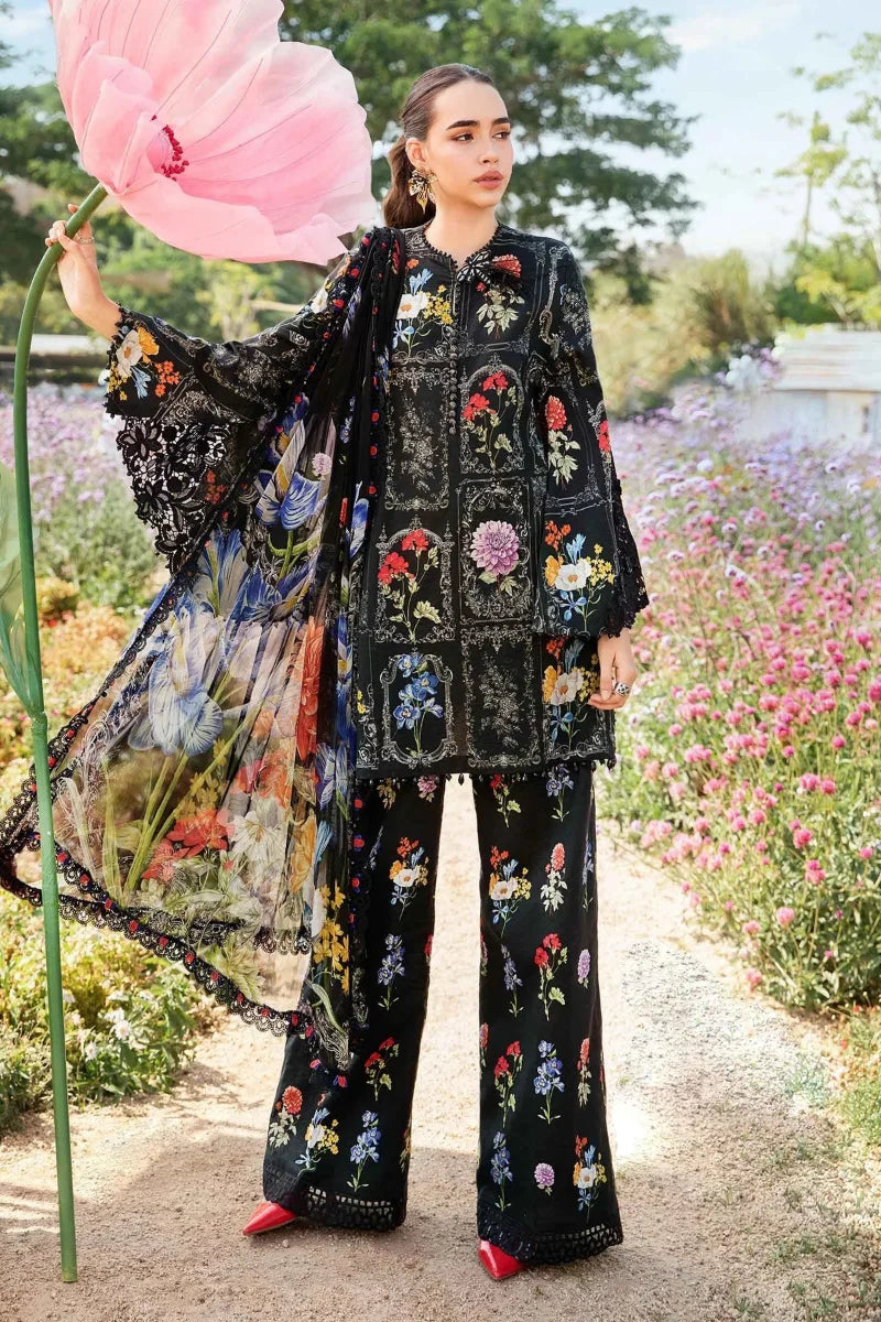 Midnight Floral - Embroidered Lawn Suit | Ready To Wear