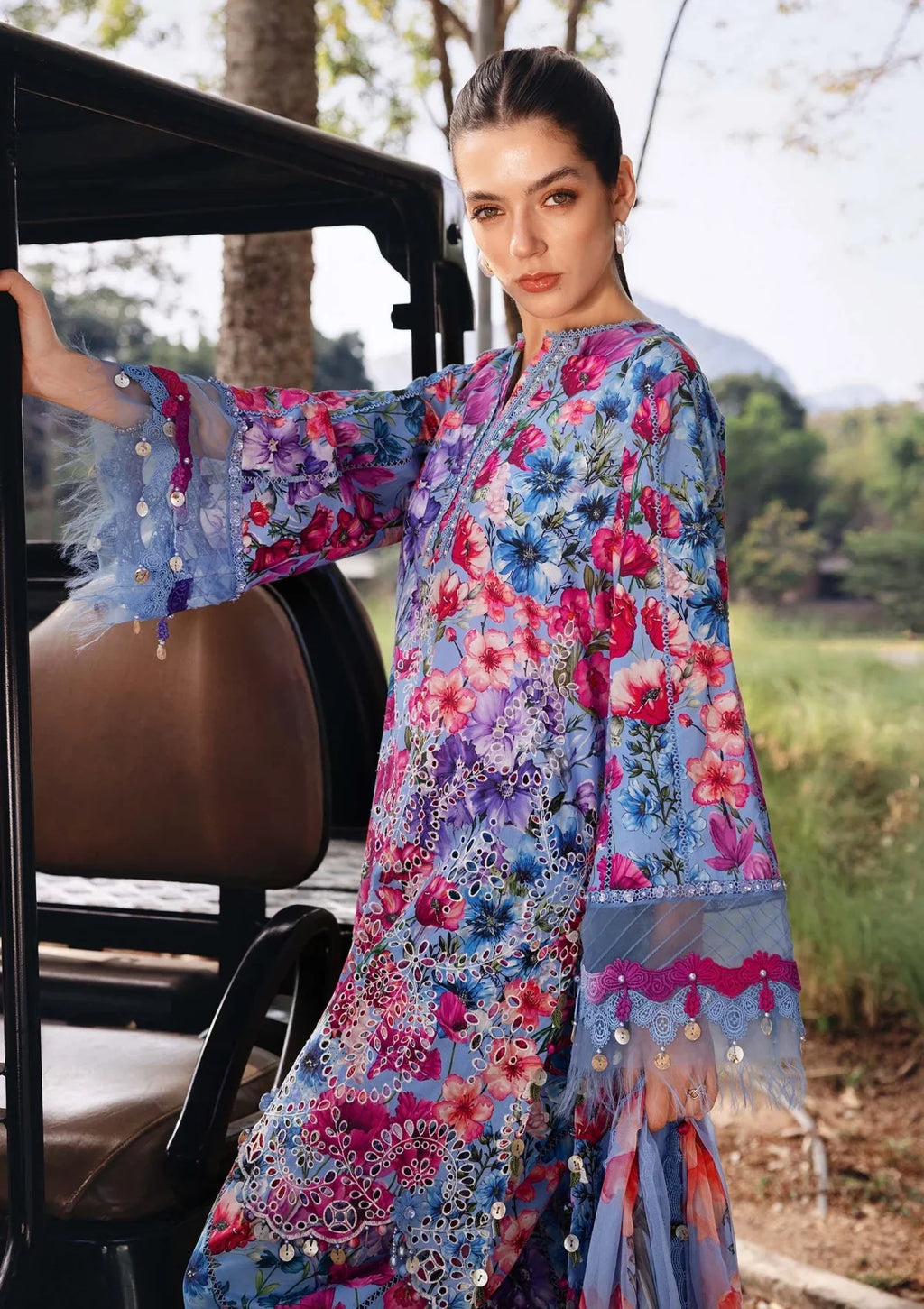 03-Piece Printed Lawn Suit - Ready To Wear