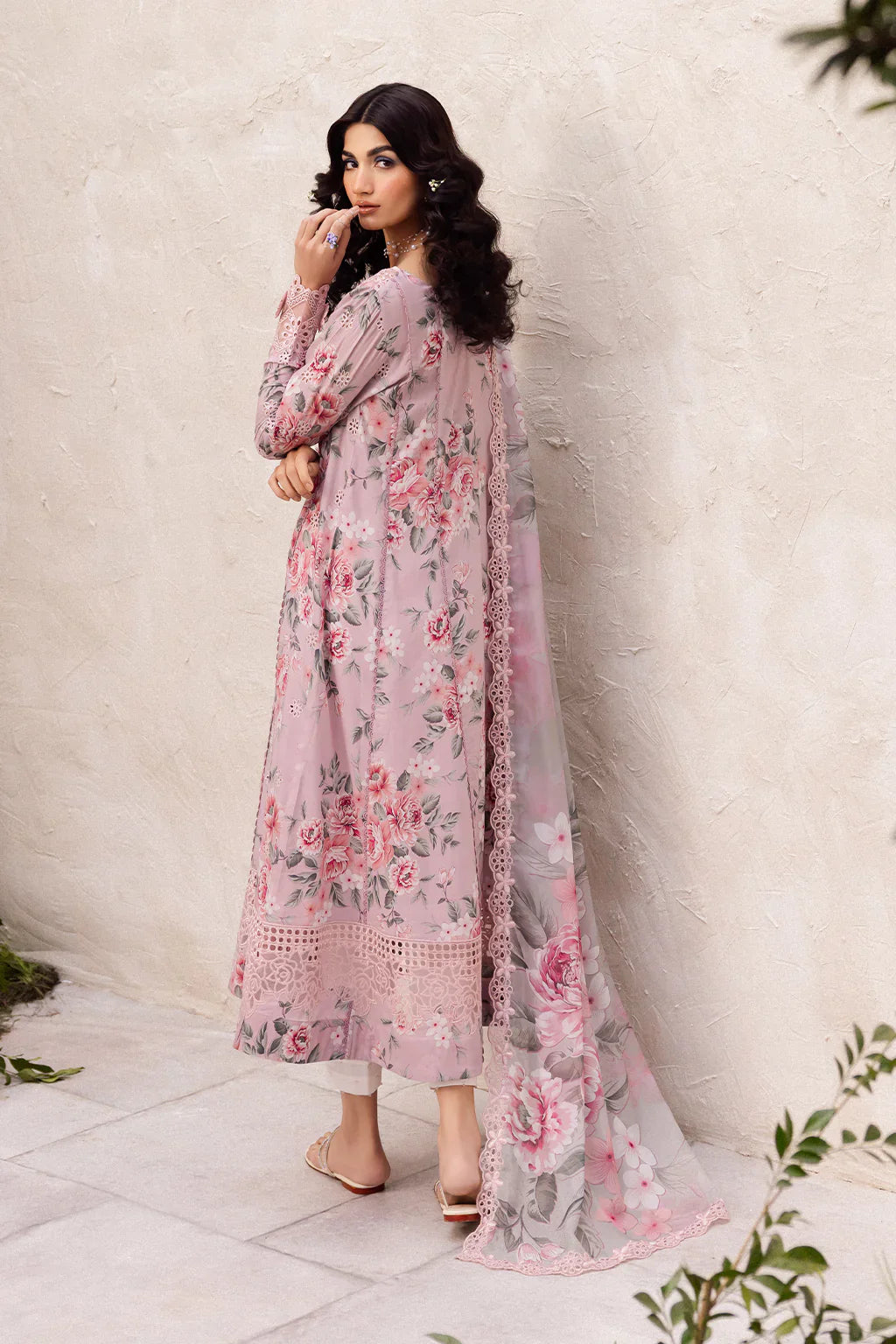 Blush Floral - 3 Piece Embroidered Lawn Suit | Ready To Wear