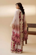 03-Piece Printed Lawn Suit With - Ready To Wear