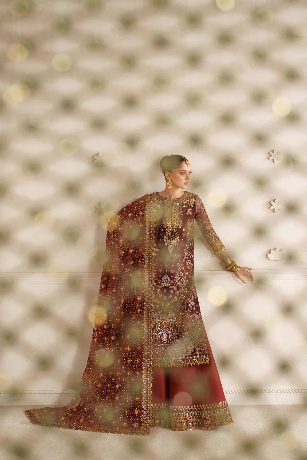 03-Piece Lawn Suit With Fully Embroidery - Ready To Wear