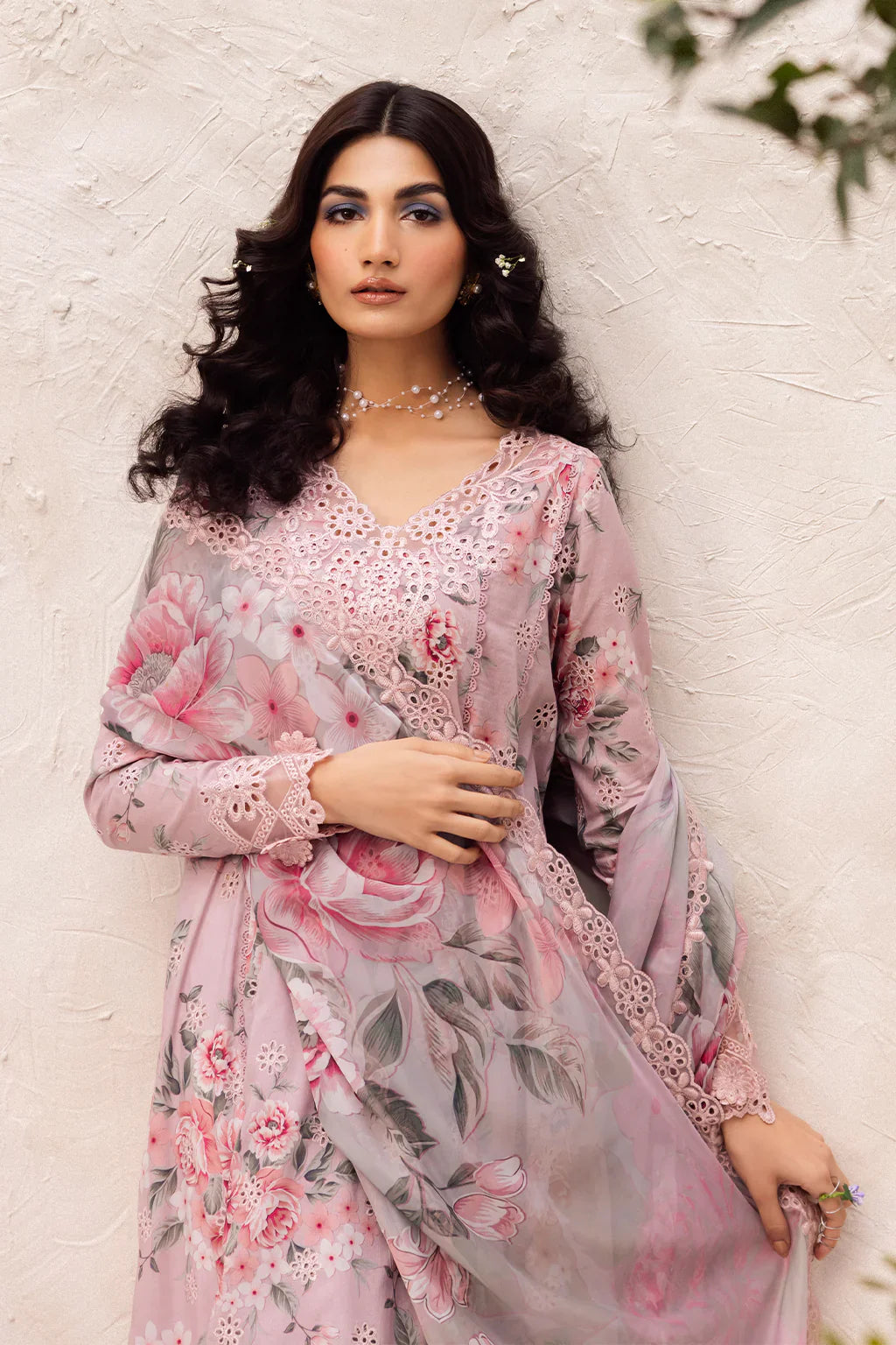 Blush Floral - 3 Piece Embroidered Lawn Suit | Ready To Wear