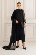 03-Piece Chiffon Suit With Sequence Embroidery - Ready To Wear