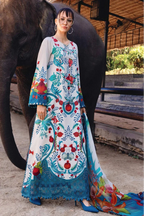 03-Piece Printed Lawn Suit - Ready To Wear