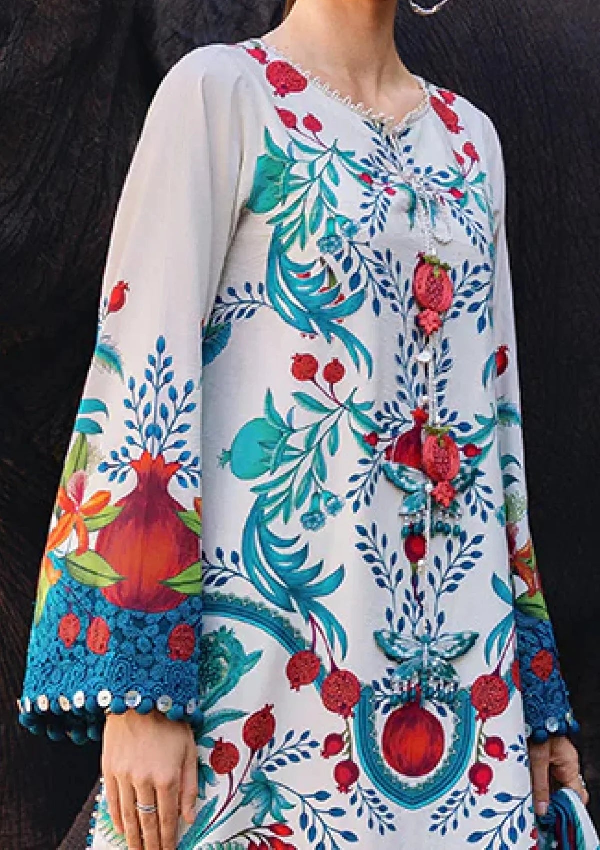 03-Piece Printed Lawn Suit - Ready To Wear