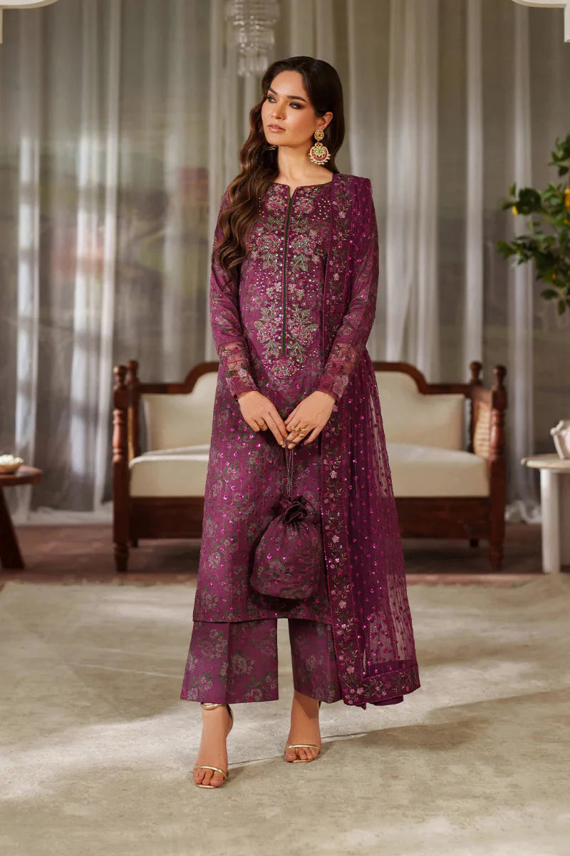 03-Piece Printed Lawn suit - Ready To Wear