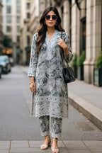 03-Piece Printed Lawn Suit - Ready To Wear