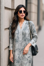 03-Piece Printed Lawn Suit - Ready To Wear