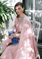 Dusty Rose - 3 Piece Embroidered Lawn Suit | Ready To Wear