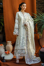 Off-White Chikankari Lawn | Heavy Embroidered Eid Formal