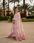 Blush Pink Embroidered Lawn Suit | Ready To Wear