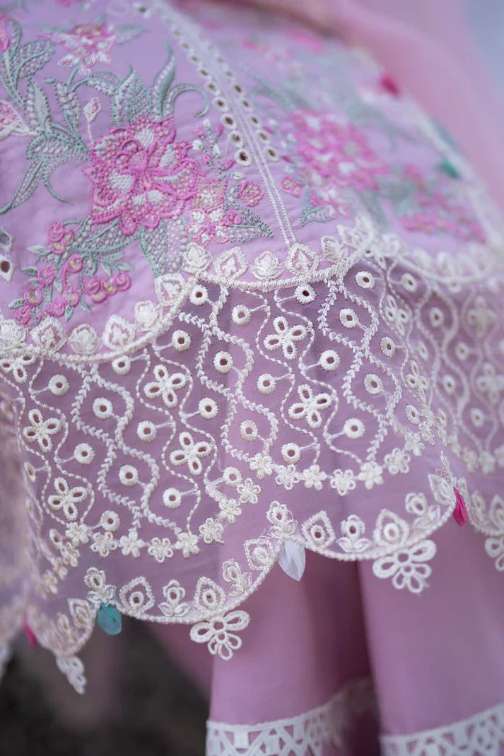 Soft Pink Petals - Embroidered Lawn Suit | Ready To Wear