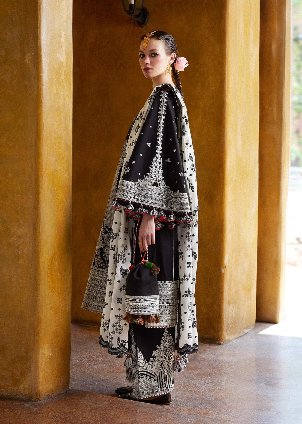 03-Piece Lawn Suit With Embroidery - Ready To Wear