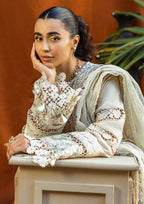 Off-White Chikankari Lawn | Heavy Embroidered Eid Formal