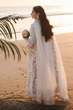 Ethereal White - 3 Piece Cotton Suit | Ready To Wear