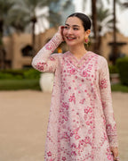 Blush Pink Embroidered Lawn Suit | Ready To Wear