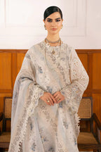 03-Piece Lawn Suit With Heavy Embroidery - Ready To Wear