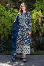 03-Piece Lawn Suit With Embroidery - Ready To Wear