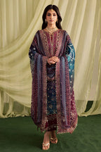 03-Piece Printed Lawn Suit With Embroidery - Ready To Wear