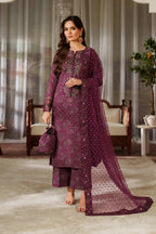 03-Piece Printed Lawn suit - Ready To Wear