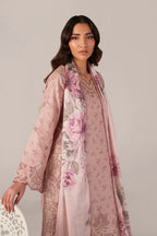 Pastel Pink -Lawn Suit With Chiffon Dupatta | Ready To Wear