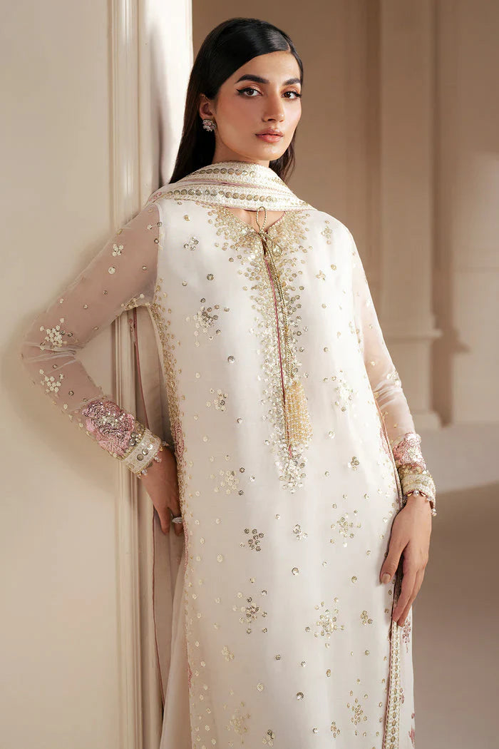 Ivory Rosewater - Embroidered Chiffon Suit | Ready To Wear