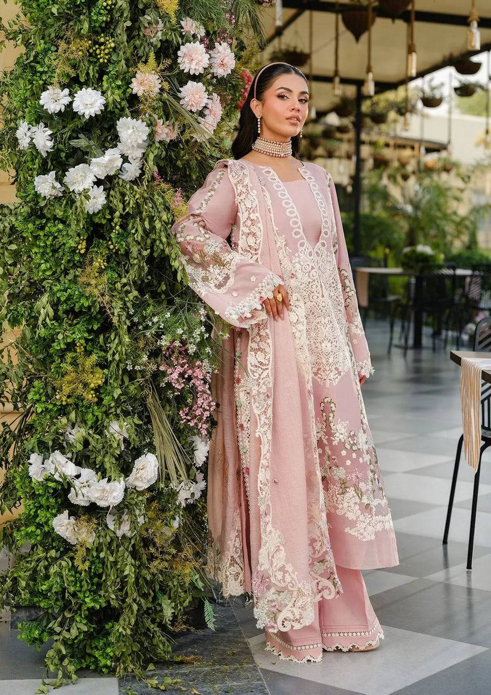 Pink Thread Embroidered Lawn | Ready-to-Wear Formal