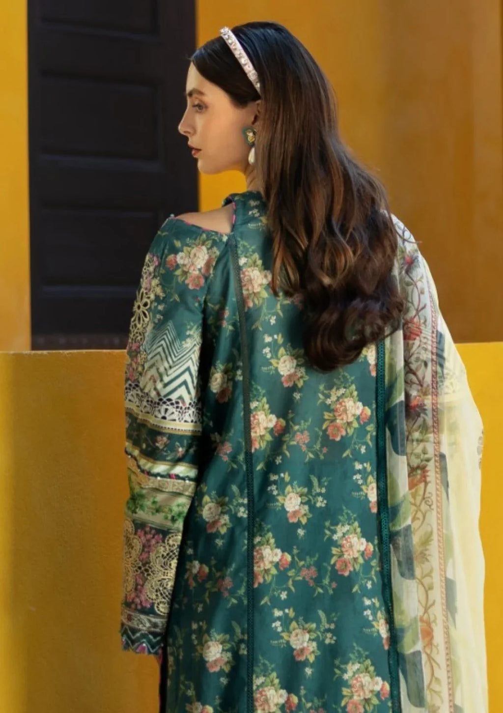 Emerald Botanical - 3 Piece Embroidered Lawn Suit | Ready To Wear