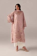 Pastel Pink -Lawn Suit With Chiffon Dupatta | Ready To Wear