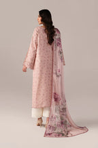 Pastel Pink -Lawn Suit With Chiffon Dupatta | Ready To Wear