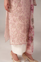 Pastel Pink -Lawn Suit With Chiffon Dupatta | Ready To Wear