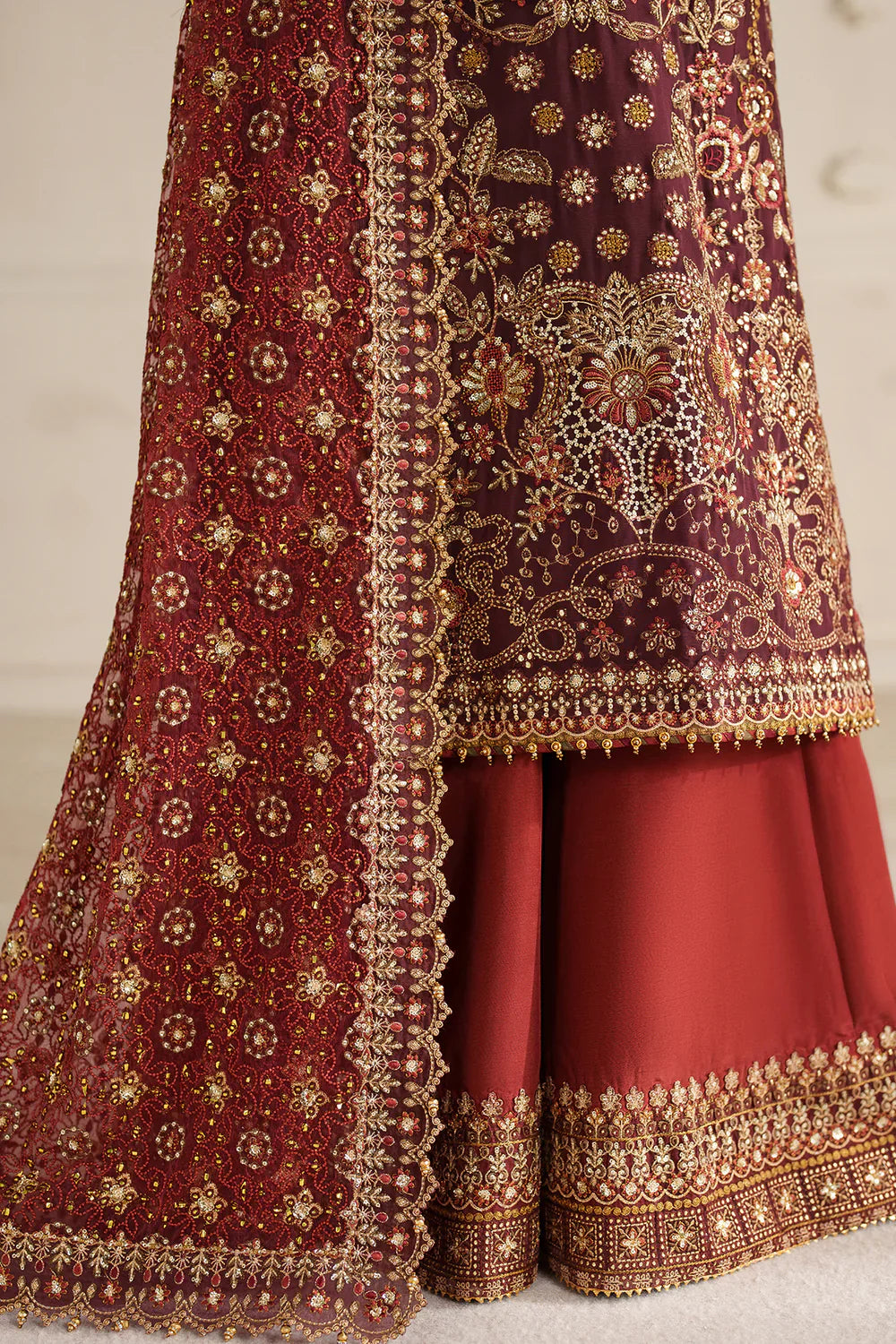03-Piece Lawn Suit With Fully Embroidery - Ready To Wear