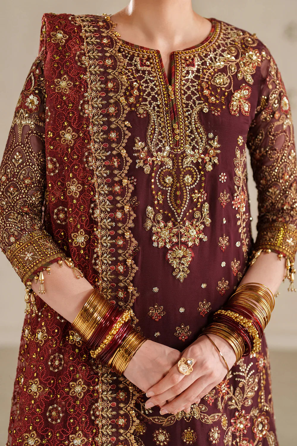 03-Piece Lawn Suit With Fully Embroidery - Ready To Wear
