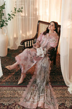 Pastel Pink Floral - 3 Piece Embroidered Suit | Ready To Wear