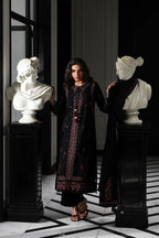 3 Piece Embroidered Cambric Suit | Ready To Wear