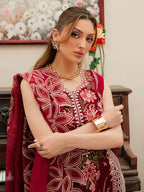 03-Piece Lawn Suit With Embroidery - Ready To Wear