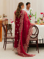 03-Piece Lawn Suit With Embroidery - Ready To Wear