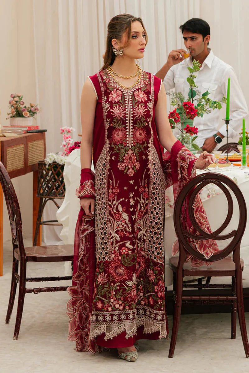 03-Piece Lawn Suit With Embroidery - Ready To Wear