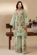 03-Piece Printed Lawn Suit With Embroidery - Ready To Wear