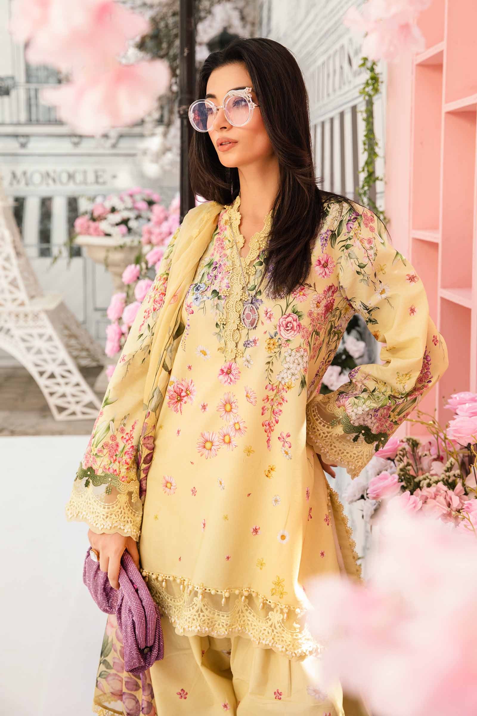 Lemon Flora - 3 Piece Printed Lawn Suit | Ready To Wear