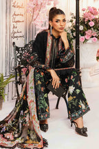 Noir Botanical - 3 Piece Embroidered Lawn Suit | Ready To Wear