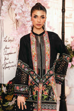 Noir Botanical - 3 Piece Embroidered Lawn Suit | Ready To Wear